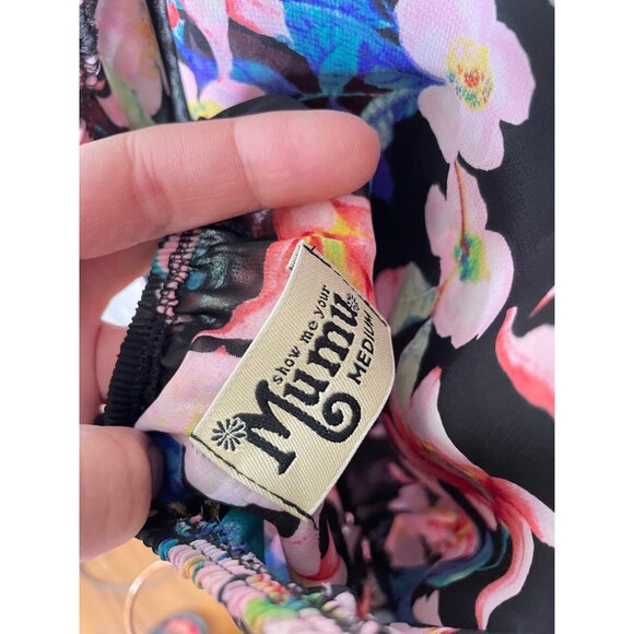 Show Me Your Mumu Hammock Halter Dress Size Medium Honolumu Tropical Floral - Picture 7 of 9